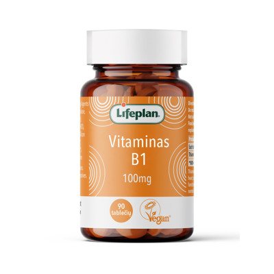 LIFEPLAN VITAMINAS B1 100 mg, tabletės N90