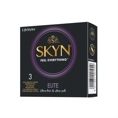 LIFESTYLES SKYN ELITE, prezervatyvai, 3 vnt