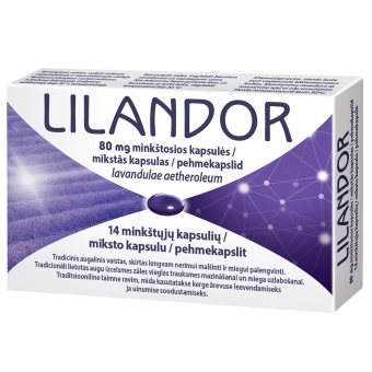 LILANDOR 80 mg, minkštosios kapsulės, minkštosios kapsulės, N14