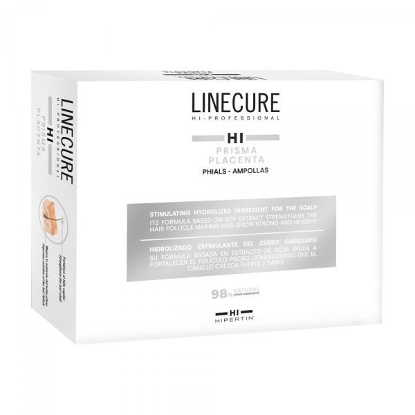 LINECURE ampulės silpniems plaukams PRISMA PLACENTA, 12 vnt