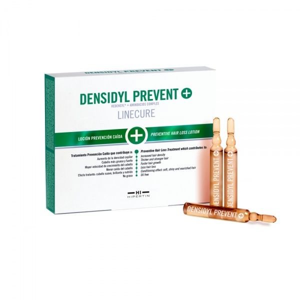 LINECURE ampulės slenkantiems plaukams DENSIDYL PREVENT+, 12 vnt