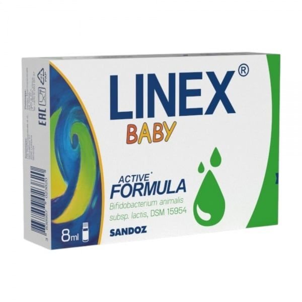 LINEX maisto papildas BABY, 8 ml