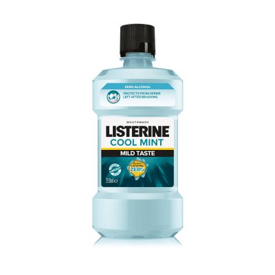 LISTERINE burnos skalavimo skystis, be alkoholio, COOL MINT MILD TASTE, 250 ml
