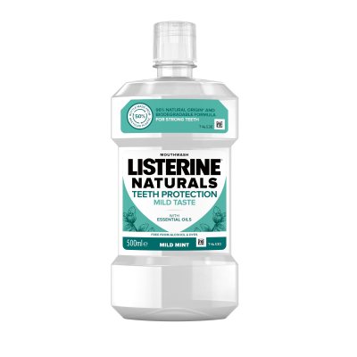LISTERINE burnos skalavimo skystis NATURALS TEETH PROTECTION, 500 ml