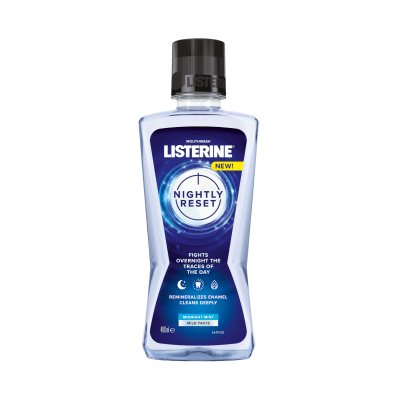 LISTERINE burnos skalavimo skystis NIGHTLY RESET, 400 ml