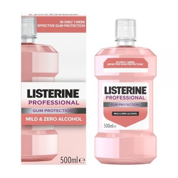 LISTERINE Professional Gum Protection+ burnos skalavimo skystis, 500 ml