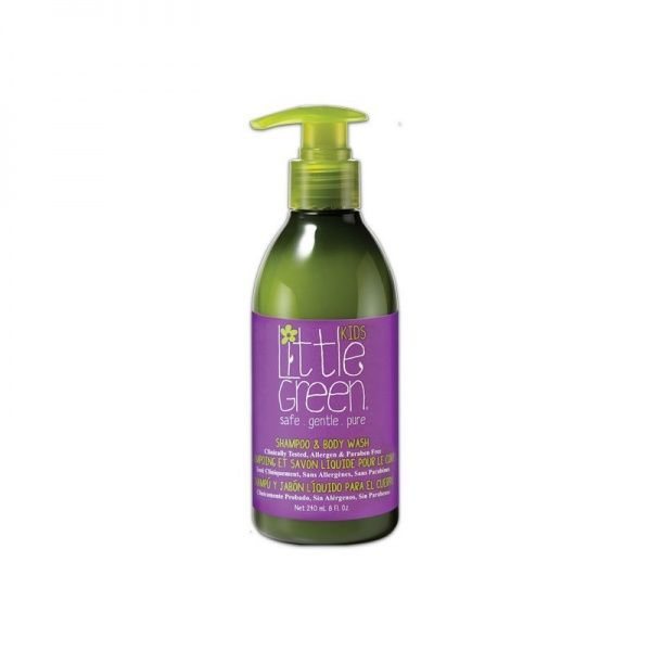 LITTLE GREEN šampūnas ir kūno prausiklis vaikams, 240 ml