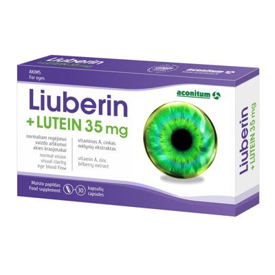 LIUBERIN + LIUTEIN, 35 mg, 30 kapsulių