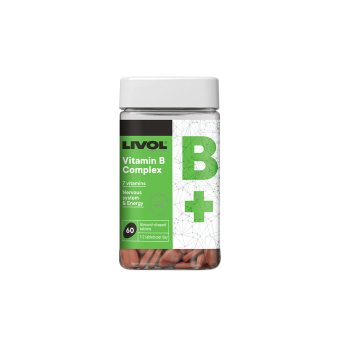 LIVOL B grupės vitaminų kompleksas, 60 tablečių