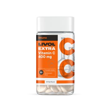 LIVOL Extra Vitamin C 400 mg kramtomosios tabletės N50
