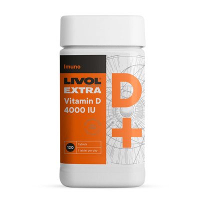 LIVOL EXTRA, vitaminas D, 4000TV, N120