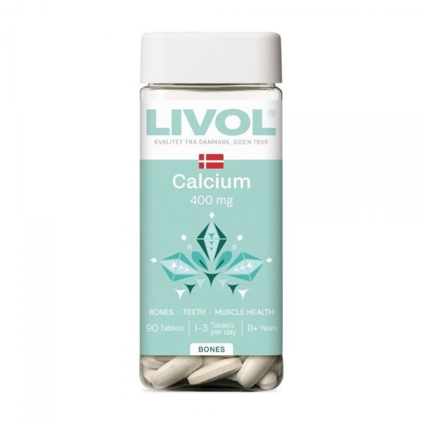 LIVOL maisto papildas CALCIUM 400 mg, 90 tab.