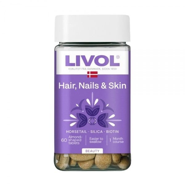 LIVOL maisto papildas EXTRA HAIR, NAILS & SKIN, 60 tab.