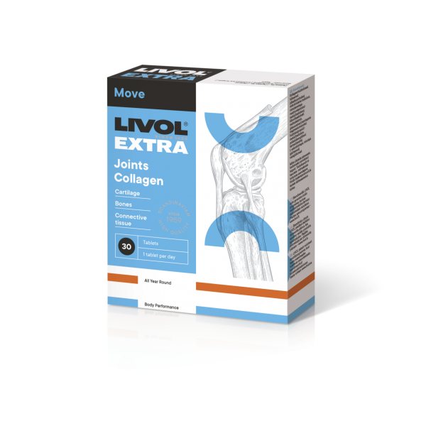 LIVOL maisto papildas EXTRA JOINTS COLLAGEN, 30 tab.