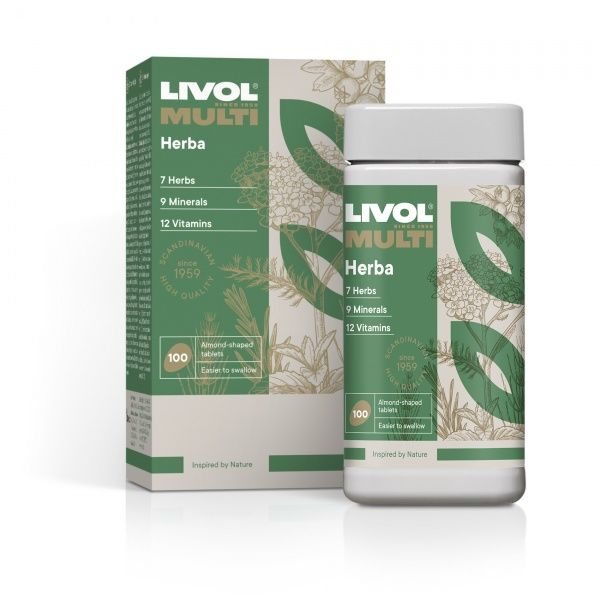 LIVOL maisto papildas MULTI HERBA, 100 tab.