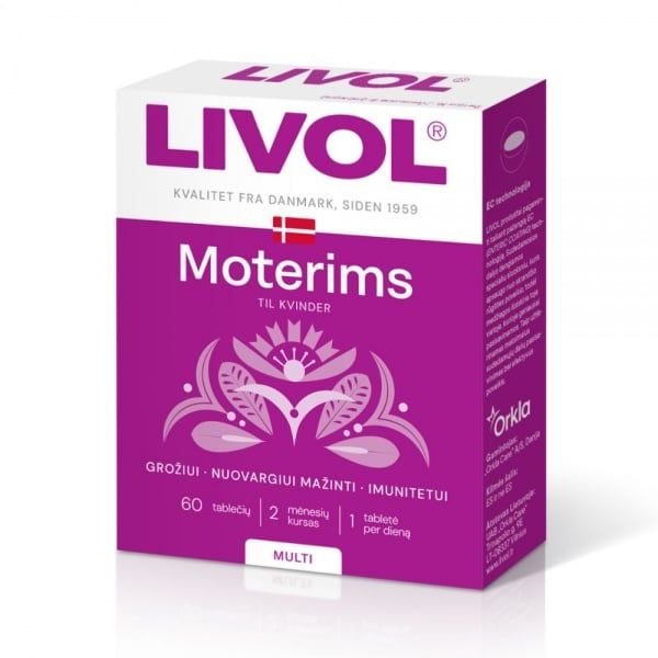 LIVOL maisto papildas MULTI MOTERIMS, 60 tab.