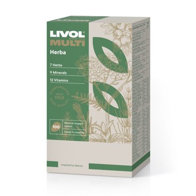 LIVOL MULTI HERBA, 100 tablečių