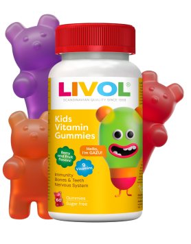 LIVOL Multi vitaminų vaikams guminukai N60