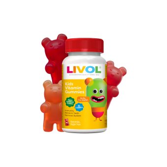 LIVOL vitaminų guminukai vaikams, 60 guminukų