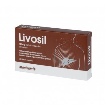 LIVOSIL 140 mg kapsulės N30