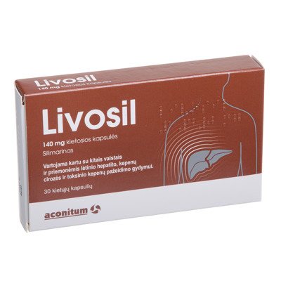 LIVOSIL, 140 mg, kietosios kapsulės, N30