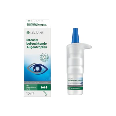 LIVSANE akių lašai be konservantų DRY EYE INTENSE, 10 ml