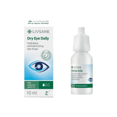 LIVSANE akių lašai DRY EYE DAILY, 10 ml