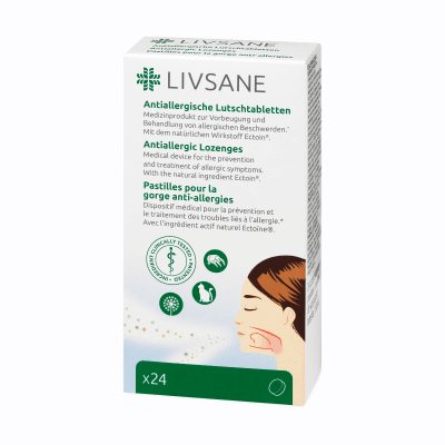 LIVSANE antialerginės pastilės N24