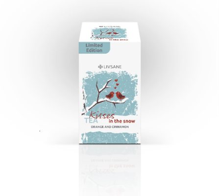 LIVSANE arbata su apelsinais ir cinamonu KISSES IN THE SNOW, 40 g