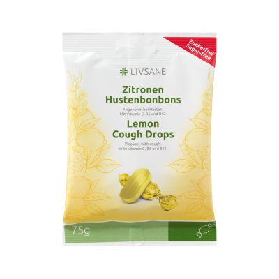 LIVSANE citrinos skonio ledinukai, be cukraus, 75 g