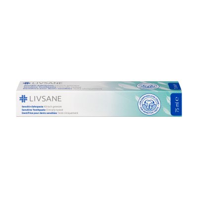 LIVSANE dantų pasta jautriems dantims, 75 ml