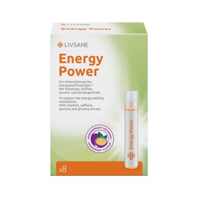 LIVSANE geriamosios ampulės ENERGY POWER N8