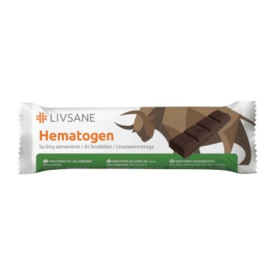 LIVSANE hematogenas su linų sėmenimis, 40 g