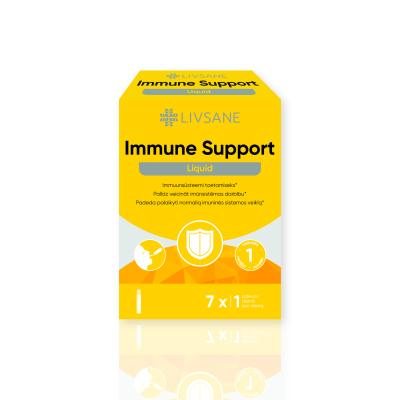LIVSANE imuniteto stiprinimo apelsinų skonio ampulės, N7, 25 ml