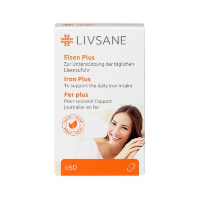LIVSANE Iron Plus geležies tabletės N60