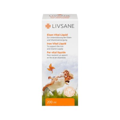 LIVSANE Iron Vital skystoji geležis, 200 ml
