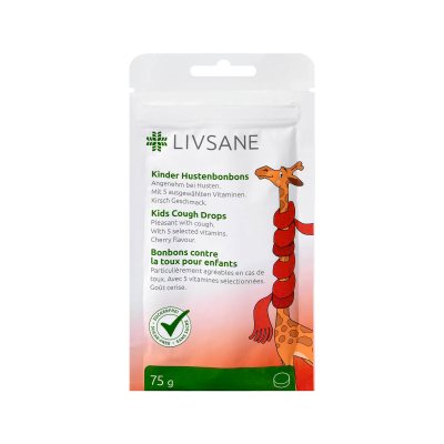 LIVSANE ledinukai nuo kosulio vaikams, 75 g