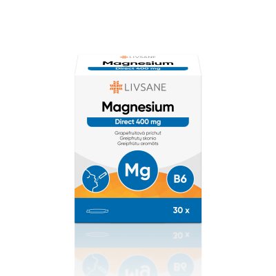 LIVSANE MAGNESIUM DIRECT 400 mg paketėliai N30