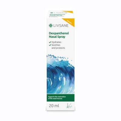 LIVSANE nosies purškalas su dekspantenoliu, 20 ml