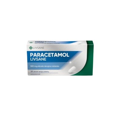 LIVSANE Paracetamol 500 mg plėvele dengtos tabletės