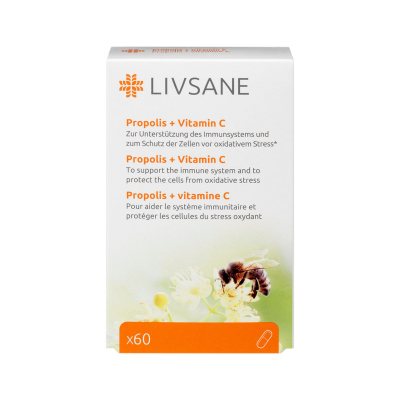 LIVSANE propolio su Vitaminu C kapsulės N60