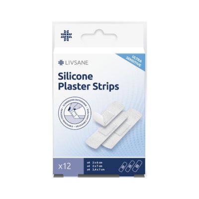 LIVSANE silikoniniai pleistrai įvairių dydžių ULTRA SENSITIVE N12