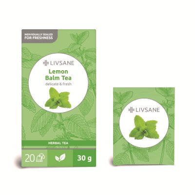 LIVSANE vaistinių melisų arbata, N20, 1.5 g
