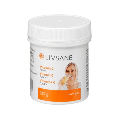 LIVSANE Vitamino C milteliai, 100 g