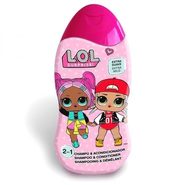 LOL šampūnas ir kondicionierius vaikams SURPRISE 2IN1, 400 ml
