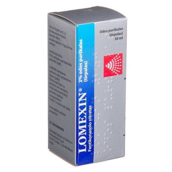 LOMEXIN 2% odos purškalas, 30 ml