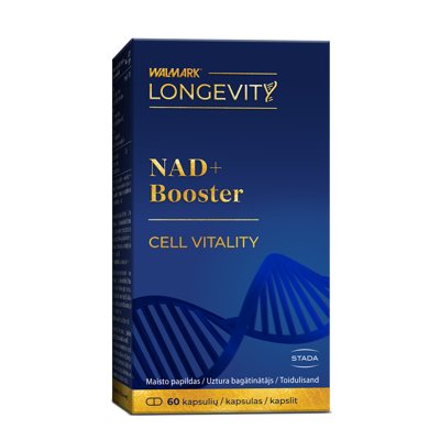 LONGEVIT NAD+ Booster, 60 kapsulių