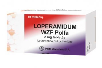 LOPERAMIDUM WZF Polfa 2 mg tabletės N10