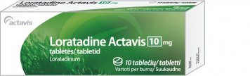 LORATADINE Actavis (Loradon) 10 mg tabletės N10