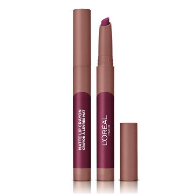 L'OREAL PARIS INFAILLIBLE MATTE CRAYON, 107 SIZZLING SUGAR, lūpų dažai